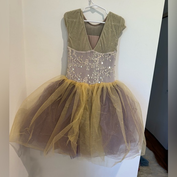 Weissman Girls Time After Time Floral Purple Gold Dance Tutu Costume Size 7/8 - Picture 4 of 7